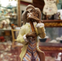 Meissen Style Porcelain Monkey Musician 